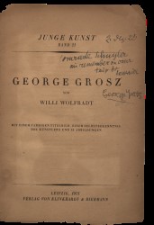 Junge Kunst (Young Art) George Grosz by Willi Wolfradt, 1921 Spread 1 recto