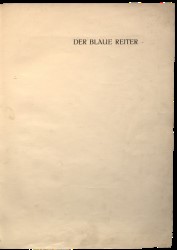 Der Blaue Reiter Almanac (The Blue Rider Almanac), 1st edition, 1912 Spread 3 recto